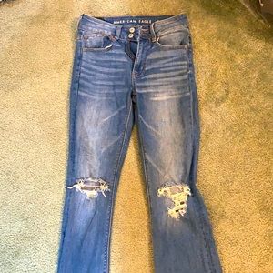 American Eagle High Rise Artist Flare jeans
